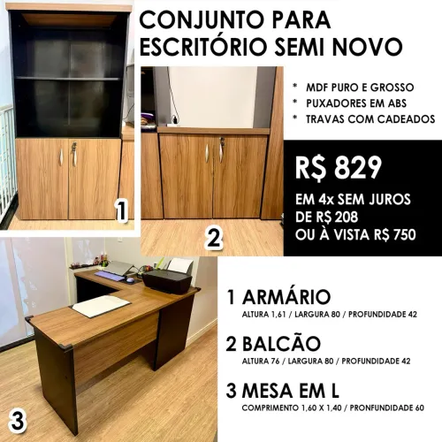 Conjunto Escritório Semi novo
