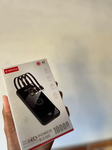 Power Bank E-SPADA 10.000mAh BTE-17E Carregador Portátil 3.1A Carga Rápida