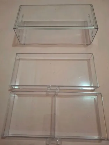 organizador de acrílico transparente com 2 gavetas