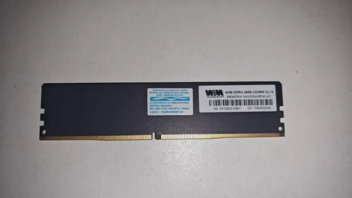 Memória RAM 4GB DDR4 2666MHz Desktop PC - Alta Velocidade e Desempenho