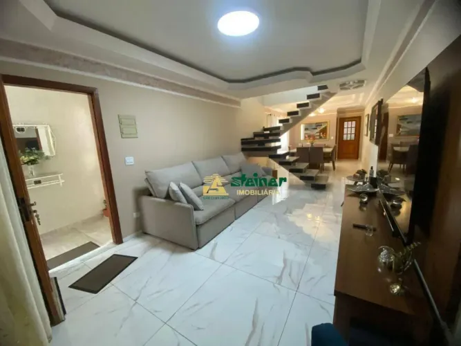 Sobrado com 3 dormitórios, 134 m² - para aluguel por R$ 5.804/mês - Jardim Santa Cecília -