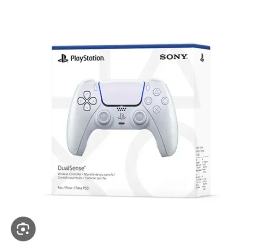 Controle ps5 branco pra vender logo nota fiscal e caixa