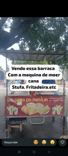 Vende-se barraca e moenda