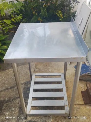 Bancada de aço inox usada ótimo estado