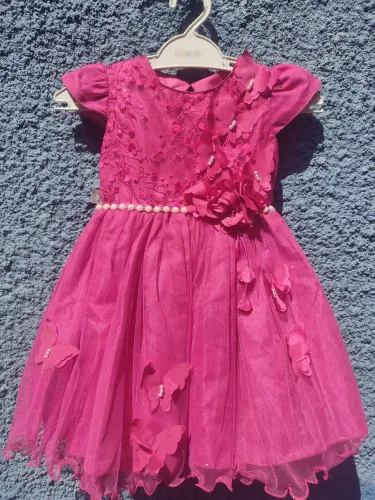 Vestido luxo infantil Rosa