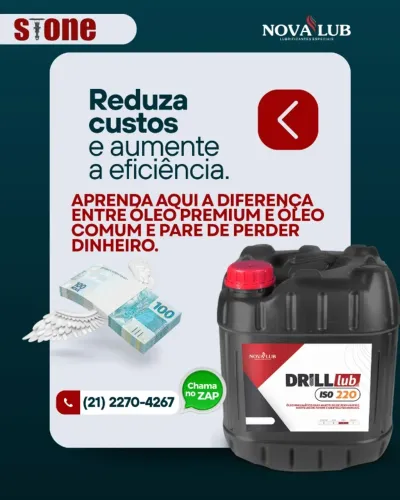 Óleo Drill Lub 220 (Rock drill) - Premium para Perfuratriz e Rompedor. Leia o anúncio