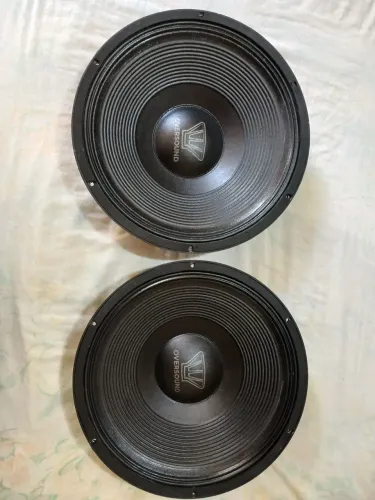 Par de alto falante Oversound 15 polegadas