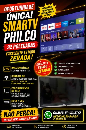 TV 32 Polegadas Philco novinha, perfeito estado