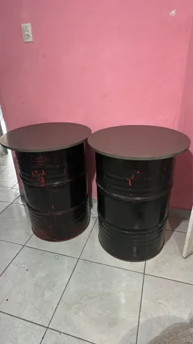 Tambo com tampo de MDF