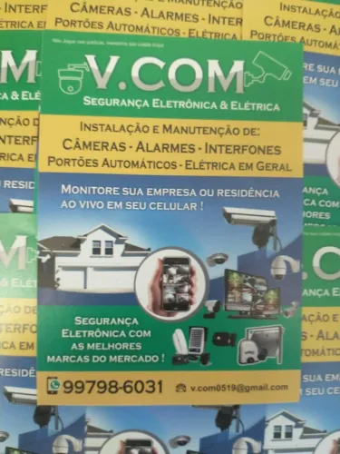 Segurança eletrônica, câmeras , alarmes , cerca elétrica, interfones , portões automático.