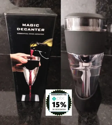 Decanter - Aerador de vinho Magic decantador magico oxigenador