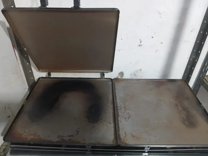 CHAPA A GÁS FUNCIONANDO PERFEITAMENTE
