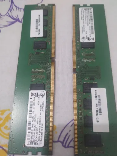 Kit memória Ram Ddr4 Smart 2x4GB 