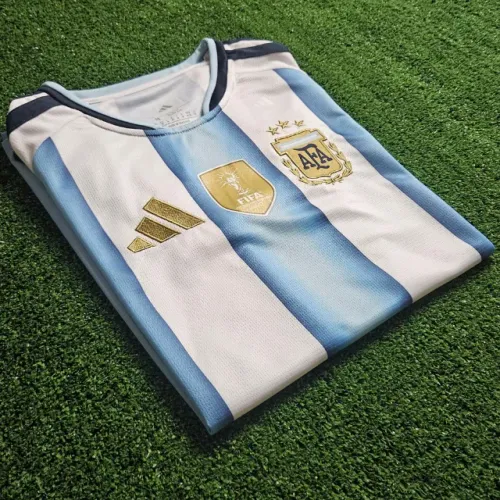 Camisa da Argentina Torcedor Copa do Mundo I Azul e Branco 2026/27