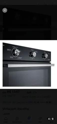 FORNO DE EMBUTIR ELÉTRICO 220V