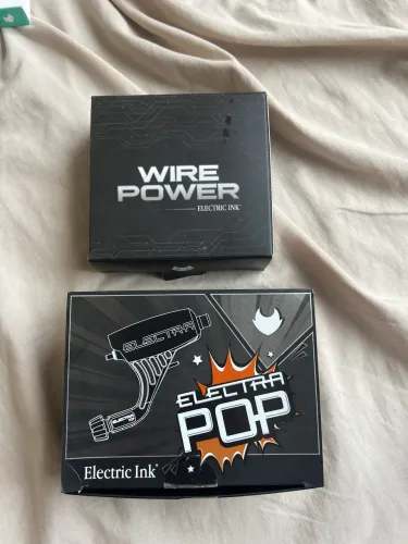 Máquina de tatuagem - Electric Pop Ink e fonte Wire Power Electric Ink