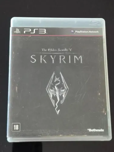 Jogo PS3 Skyrim V Com Mapa Original Mídia Física Impecável