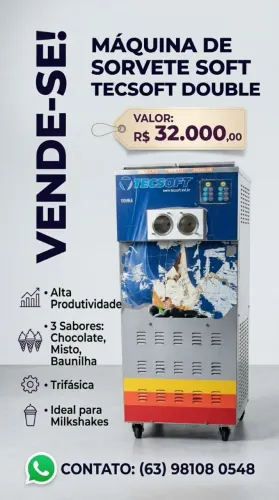 Máquina de sorvete trifásica