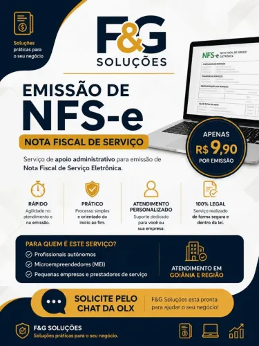 Emissão de NFS-e e Nota Fiscal de Serviço | R$ 9,90<br>