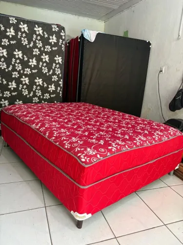 Cama Box Queen Molas Ensacadas Espuma Alta