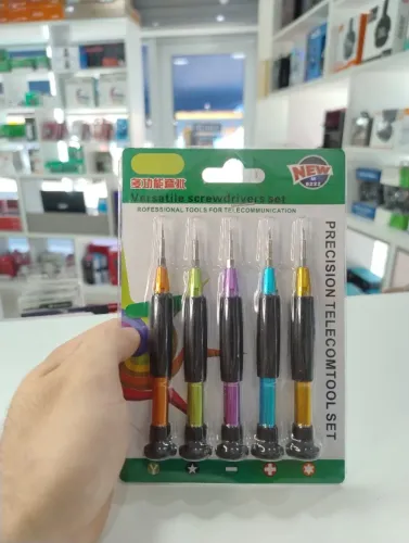 Kit Chaves de Precisão 5 Peças Magnéticas Para Eletrônicos