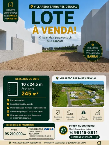 LOTE À VENDA - VILLAREDO