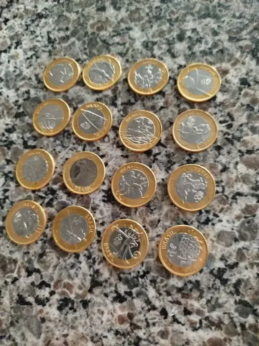Moedas antigas coleção.