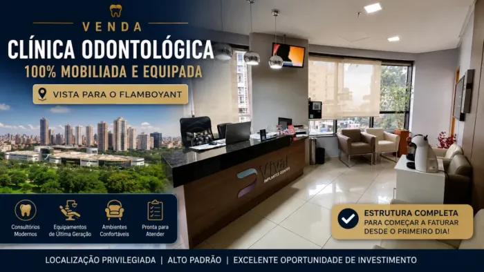 Clinica Odontologica | 100% montada | Vista para o Flamboyant | Porteira Fechada