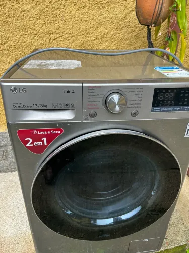 Lava e Seca LG ThinQ Inverter DirectDrive 13kg/8kg 127V - COM DEFEITO* Vendo no estado