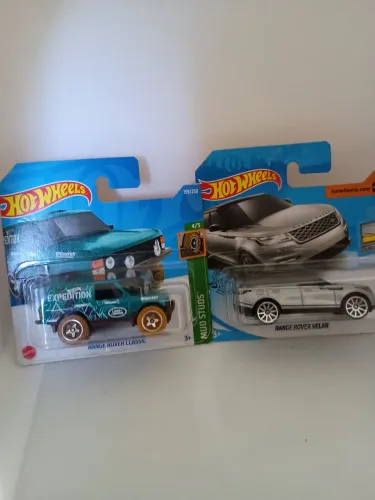HOT Wheels DUAS MINIS RANGE ROVER/ CLASSIC E VELAR