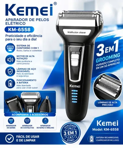 Máquina 3 em 1 cabelo,barba, nariz Barata promoção