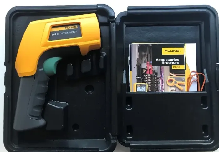 Termômetro infravermelho IR Fluke 566 (30:1) + case+ termopar (Fluke 566 IR Thermometer)