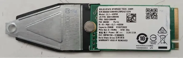 SSD NVME M2 256GB - FUNCIONANDO PERFEITAMENTE