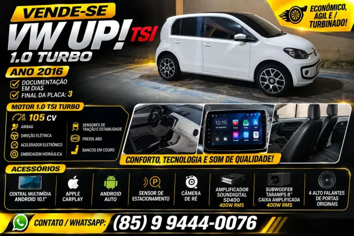Volkswagen Up! Move 1.0 TSI Total Flex 12V 5P 2017