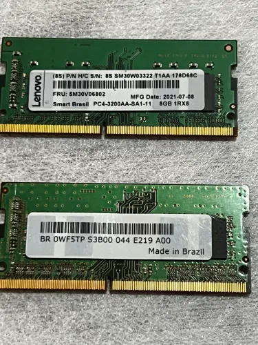 Memória DDR4 8gb notebook 2 pente