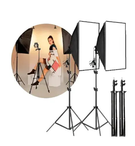 Kit 2 Tripé E 2 Softbox 50x70
