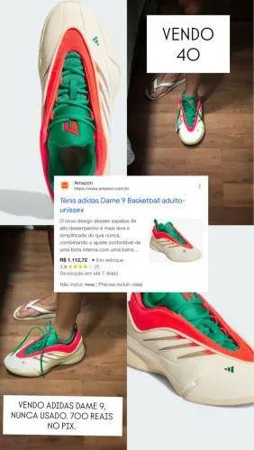 Tênis adidas Dame 9 Basketball adulto-unissex