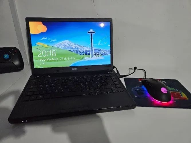 Notebook LG N450 PBE55P1 6GB RAM HD 500GB + Mouse e Case