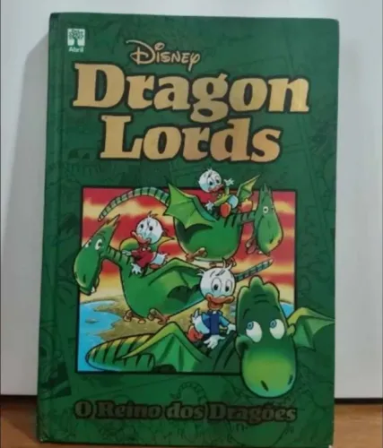 Livro em quadrinhos Dragon Lords O reino dos dragões tio patinhas Disney