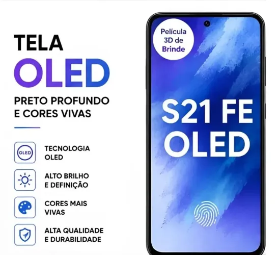 Tela Samsung S21FE (5G) (OLED) (Produto Garantido)