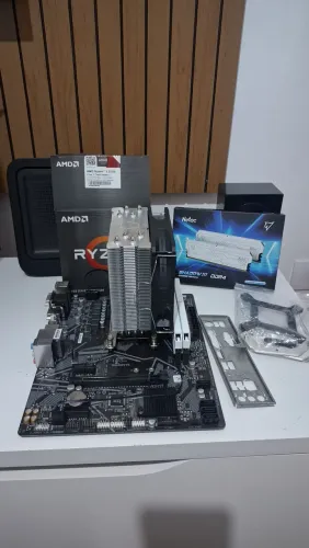 Kit Upgrade Ryzen 5 5500 + A520M Gigabyte + 16GB 3200MHz + Air Cooler ARGB