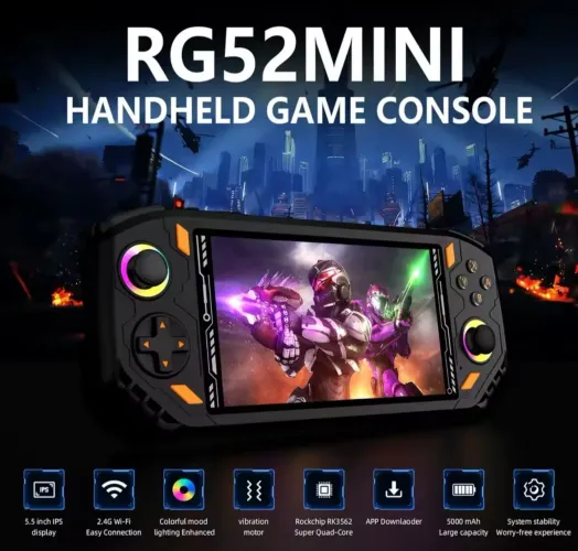 Console Portátil RG52 Mini