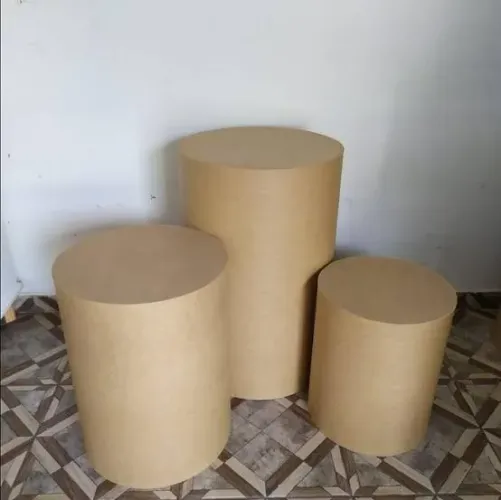 Pegue e monte - Kit 3 Cilindros mdf cru