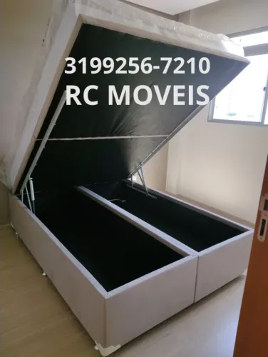 Cama Box Baú Casal Bipartido 1,38x1,88 Blindado Direto da Fábrica