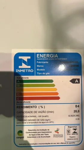 Aquecedor Rinnai Mecânico À Gás M200 Glp 20 Litros A Pilha C