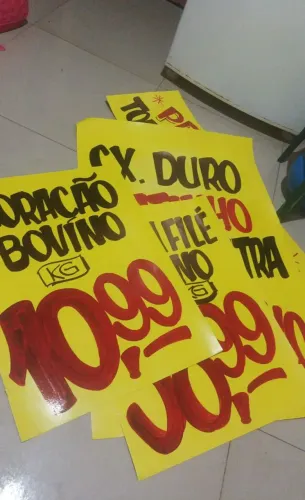 Faixas, placas, toldos, cartazes para mercado, adega em geral!