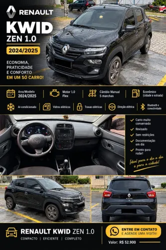Renault Kwid Zen 1.0 Flex 12V 5P Mec. 2025