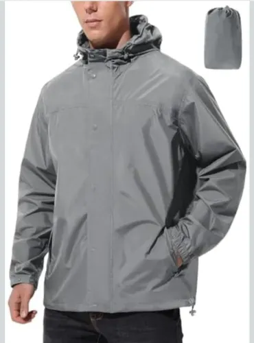 Jaqueta a prova de chuva 100%, importada, masculina com capuz, maravilhosa!!!