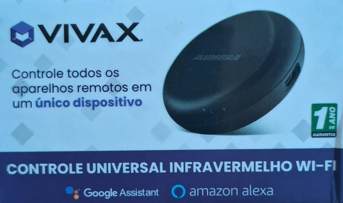 Controle Remoto Universal Inteligente Vivax Alumbra Wi-Fi Alexa