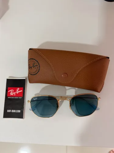 Óculos Ray-ban hexagonal, original. ESTADO DE NOVO, sem detalhes.